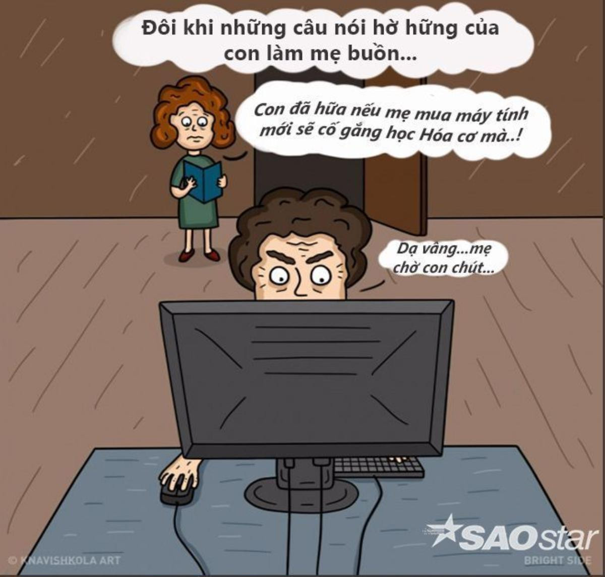 Đôi khi những câu nói hờ hững của con làm mẹ buồn lòng...