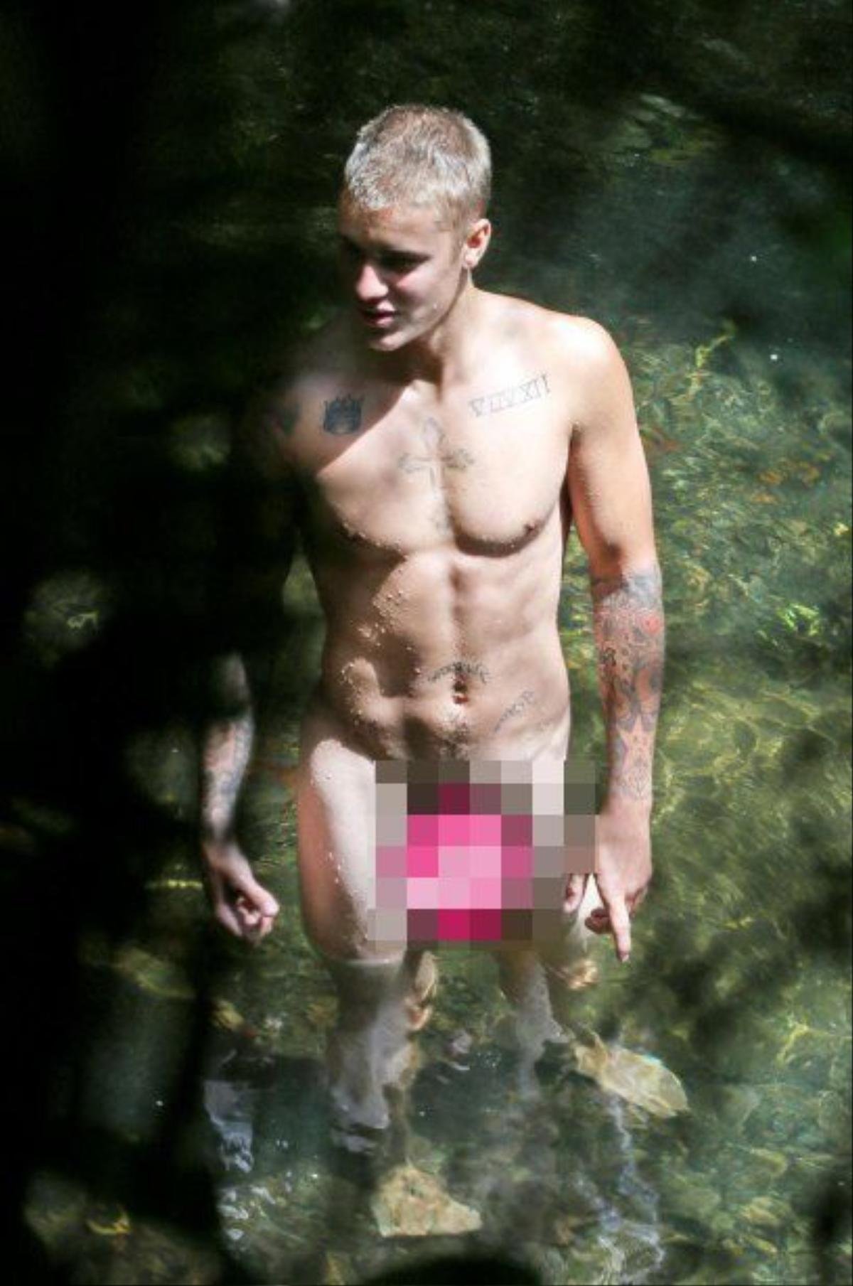 Hình ảnh nude của Justin Bieber cách đây không lâu.