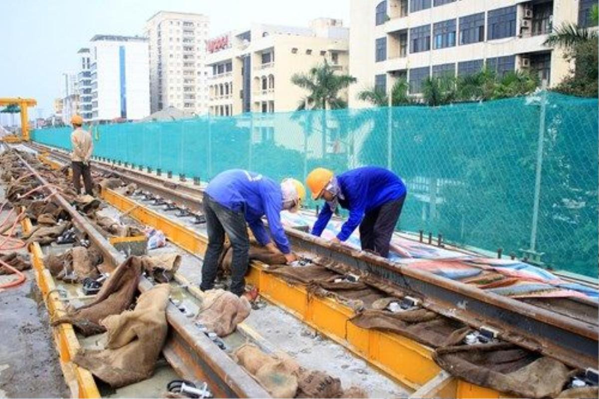 Về tiến độ thực hiện toàn dự án, theo Bộ Giao thông vận tải, mặc dù gặp rất nhiều khó khăn về vốn nhưng đến nay khối lượng xây lắp hạ tầng chạy tàu của Dự án đã hoàn thành 80%, trong đó: hoàn thành 100% trụ cầu khu gian (419 trụ) và 100% xà mũ các nhà ga (112 xà mũ), hoàn thành 100% công tác đúc dầm (806 phiến) và lao lắp được 778/806 phiến (còn 18 phiến dầm tại khu vực tiếp nối nhánh vào ra và đầu ga Vành đai 3, Văn Khê).