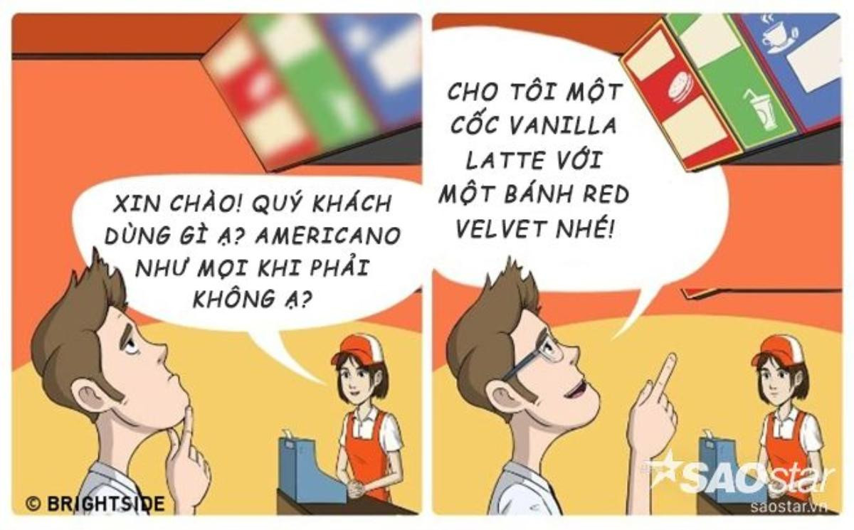 Nhỡ quên mang kính là kiểu gì cũng phải gọi món tủ vì chẳng nhìn thấy gì để có sự lựa chọn!