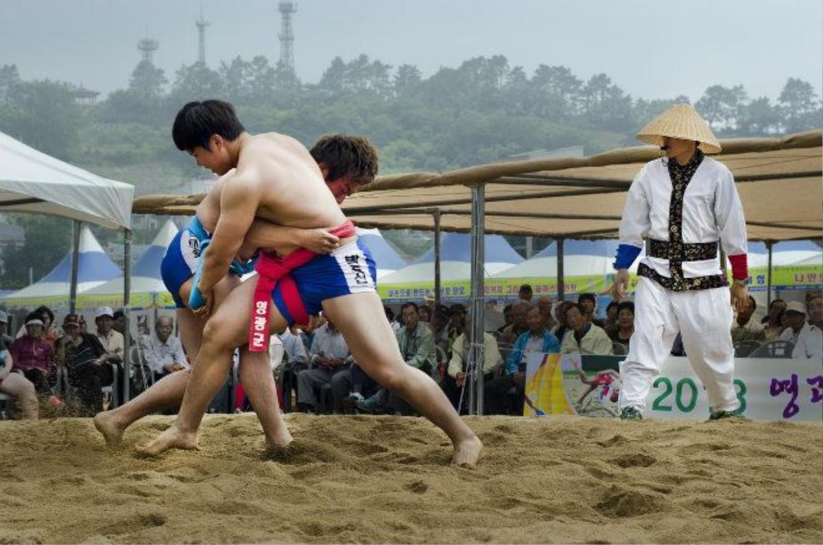 Yeonggwang-Gun-Namsadang-Celebration-Traditional-Korean-Wrestling-Match-South-Korea-2013-06-14