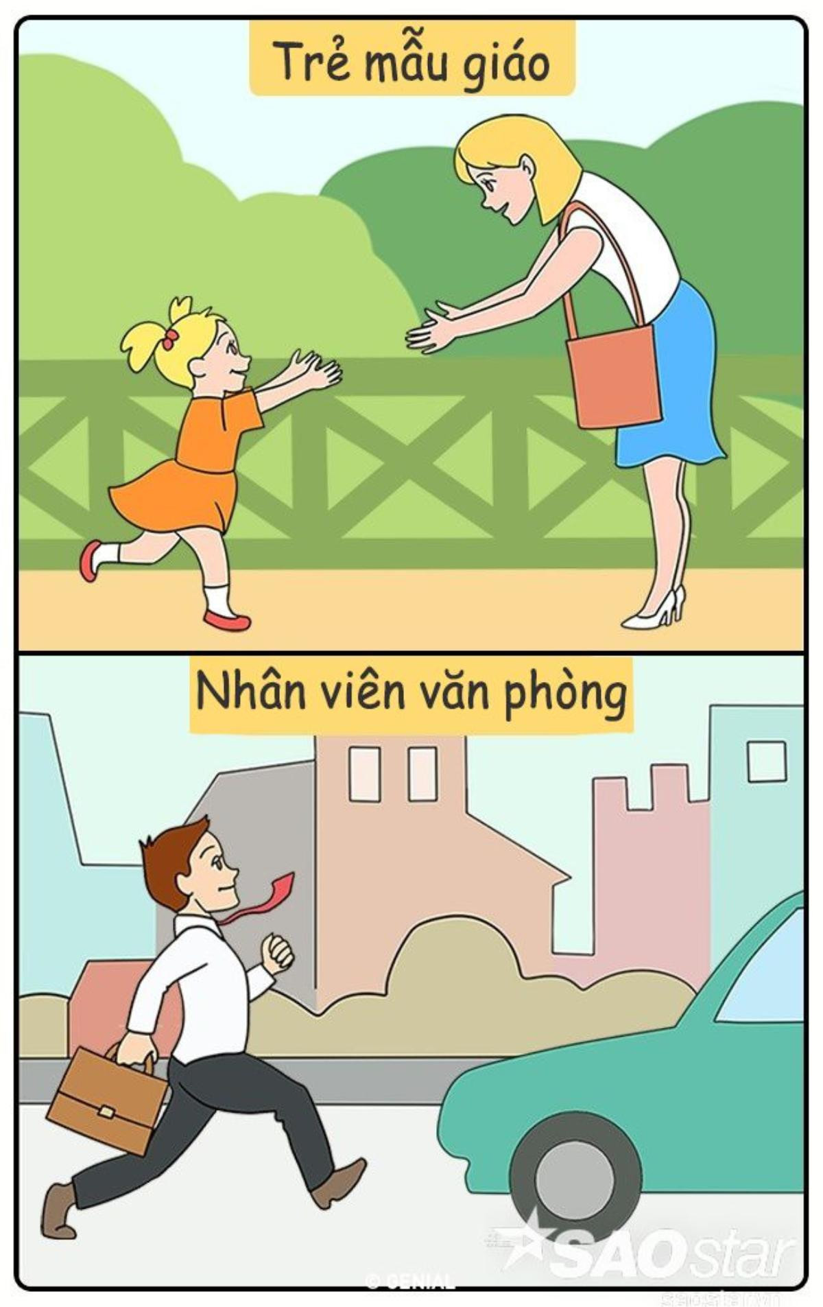 Cực kì nóng lòng chờ đến giờ được trở về nhà.