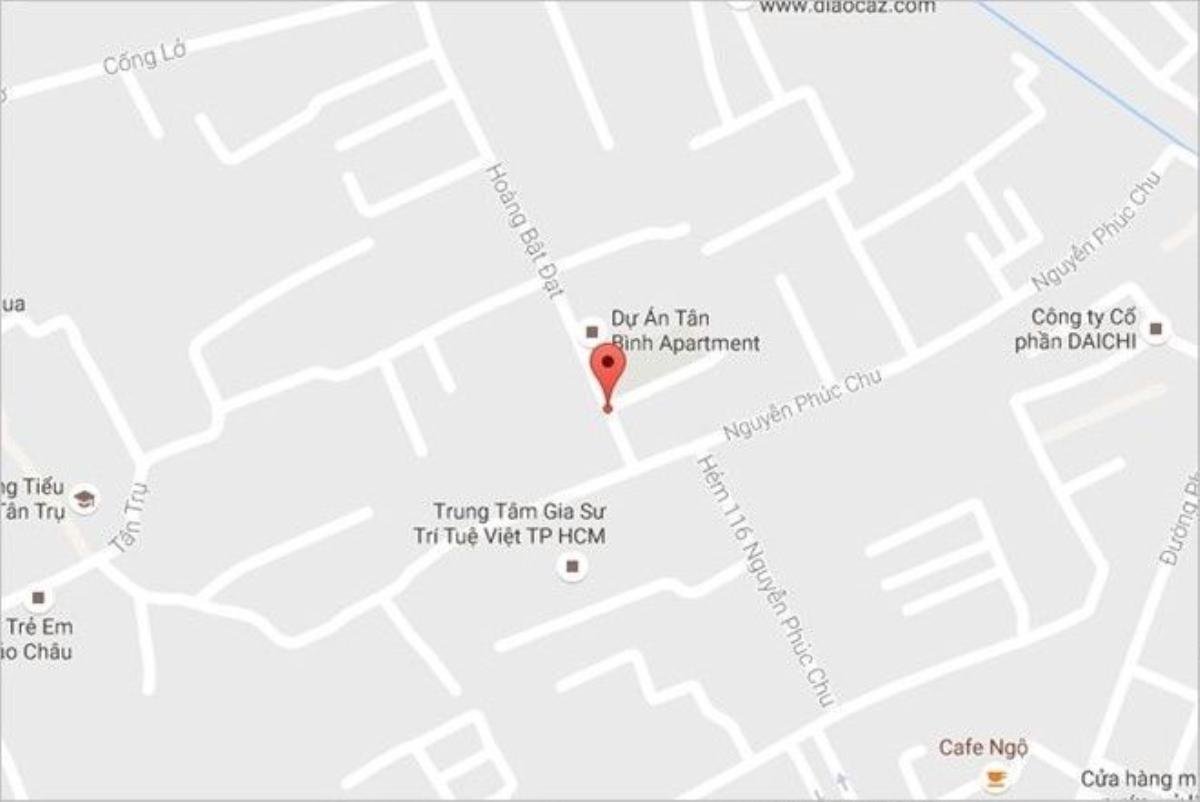 Vị trí nơi xảy ra vụ tai nạn lao động. Ảnh: Google Maps.