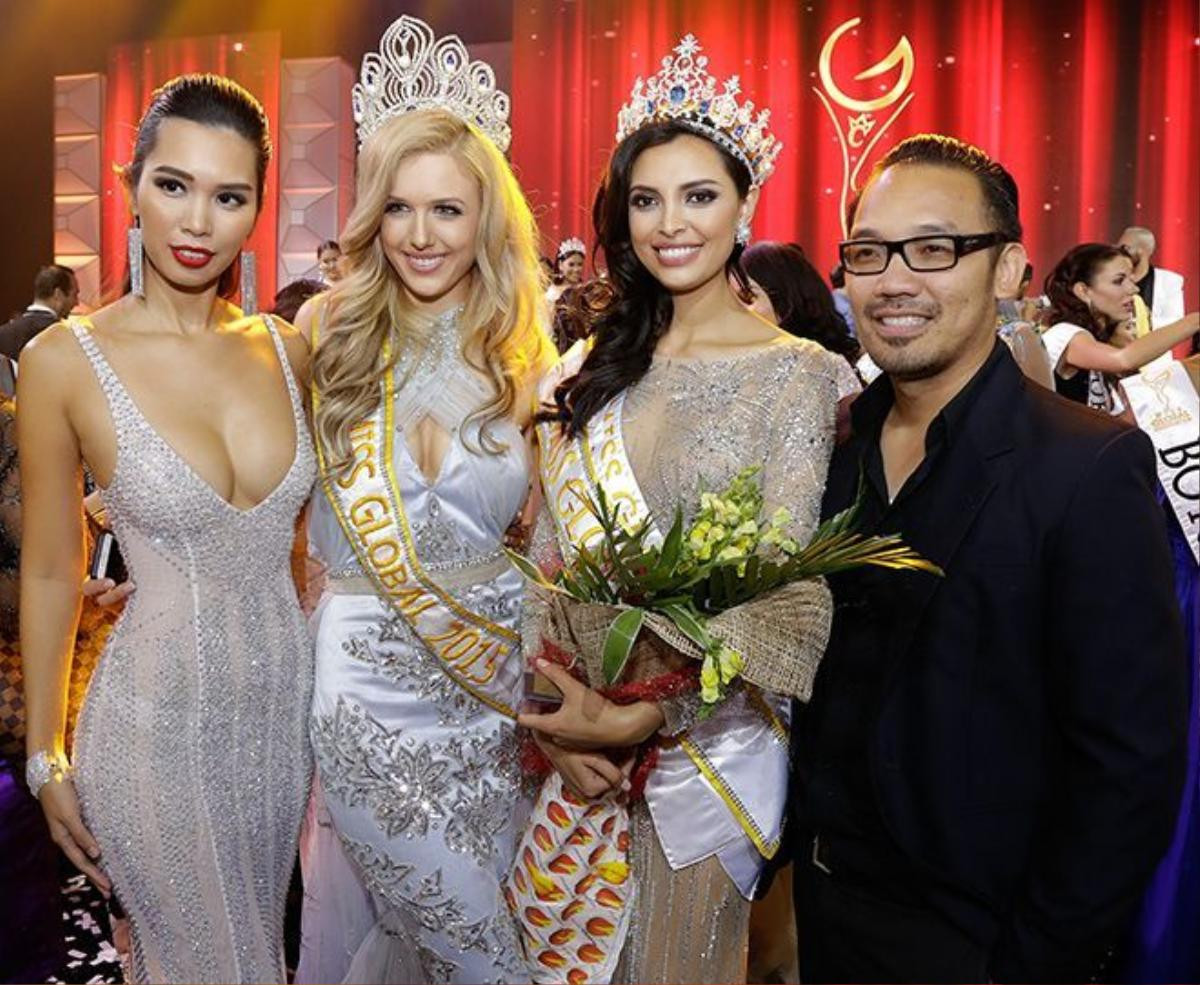 Miss Global 2015 và Miss Global 2016.