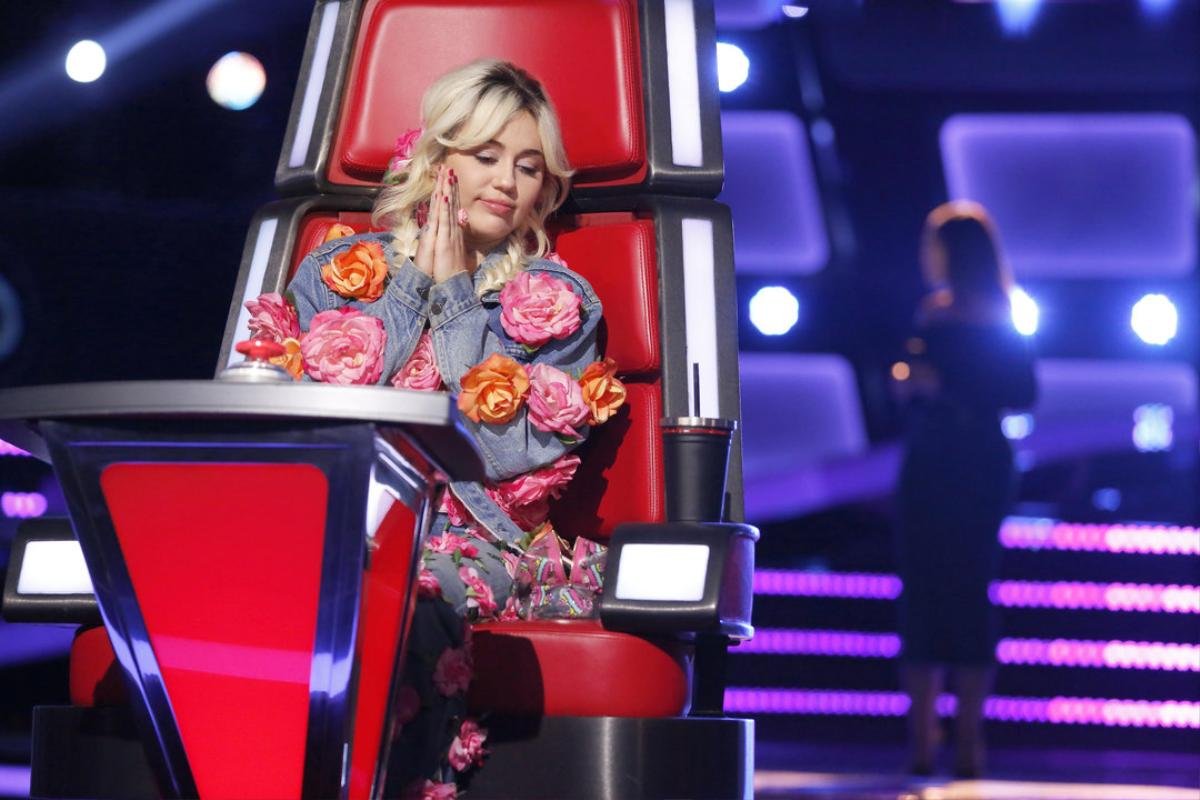 THE VOICE -- "Blind Auditions" -- Pictured: Miley Cyrus -- (Photo by: Trae Patton/NBC)