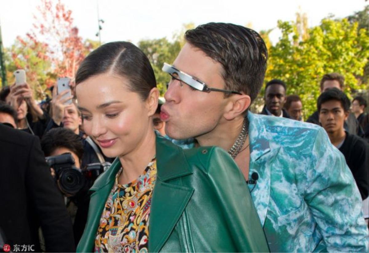 Paris Fashion Week Spring/Summer 2016 - Louis Vuitton - Outside Arrivals Featuring: Miranda Kerr, Vitalii Sediuk Where: Paris, France When: 07 Oct 2015 Credit: WENN.com **Not available for publication in France**