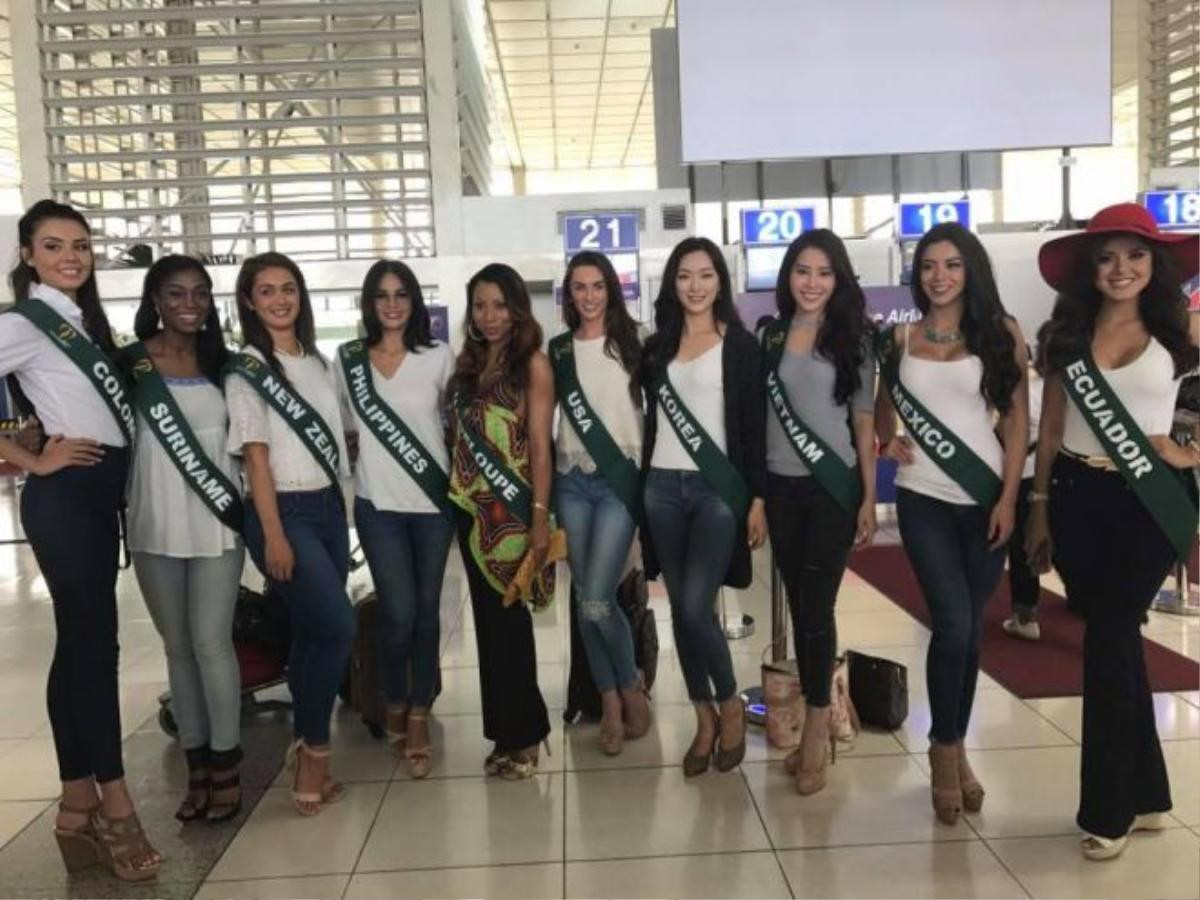 Nam Em đọ sắc cùng các người đẹp tham gia Miss Earth 2016.