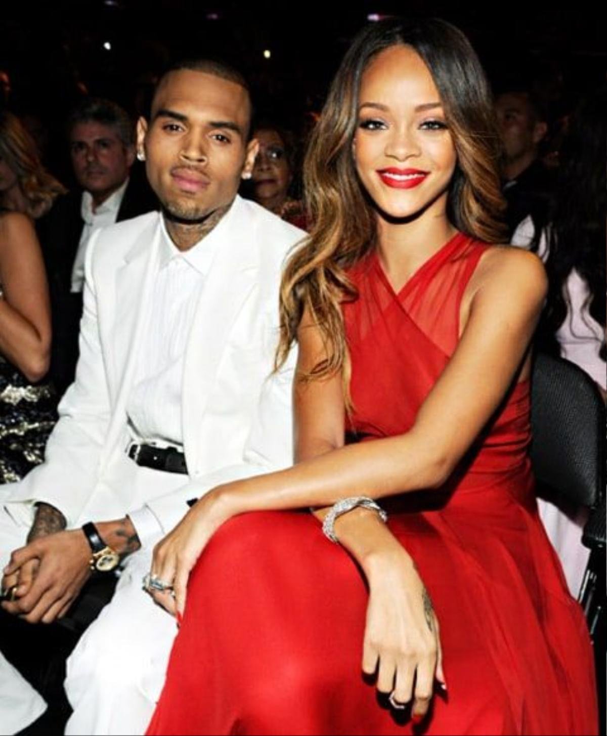 Chris Brown và Rihanna khi còn mặn nồng.