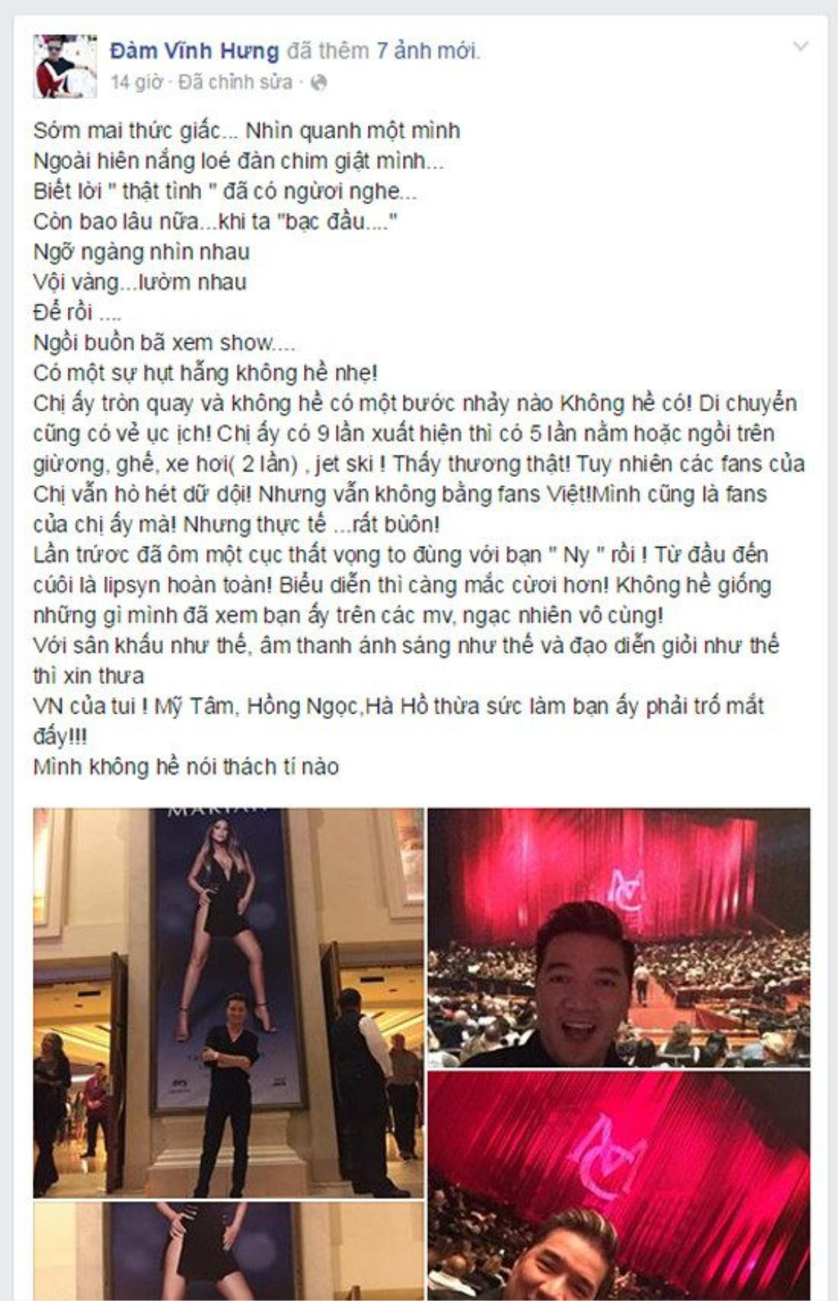 Nguyên văn dòng status của Mr. Đàm trước đây.