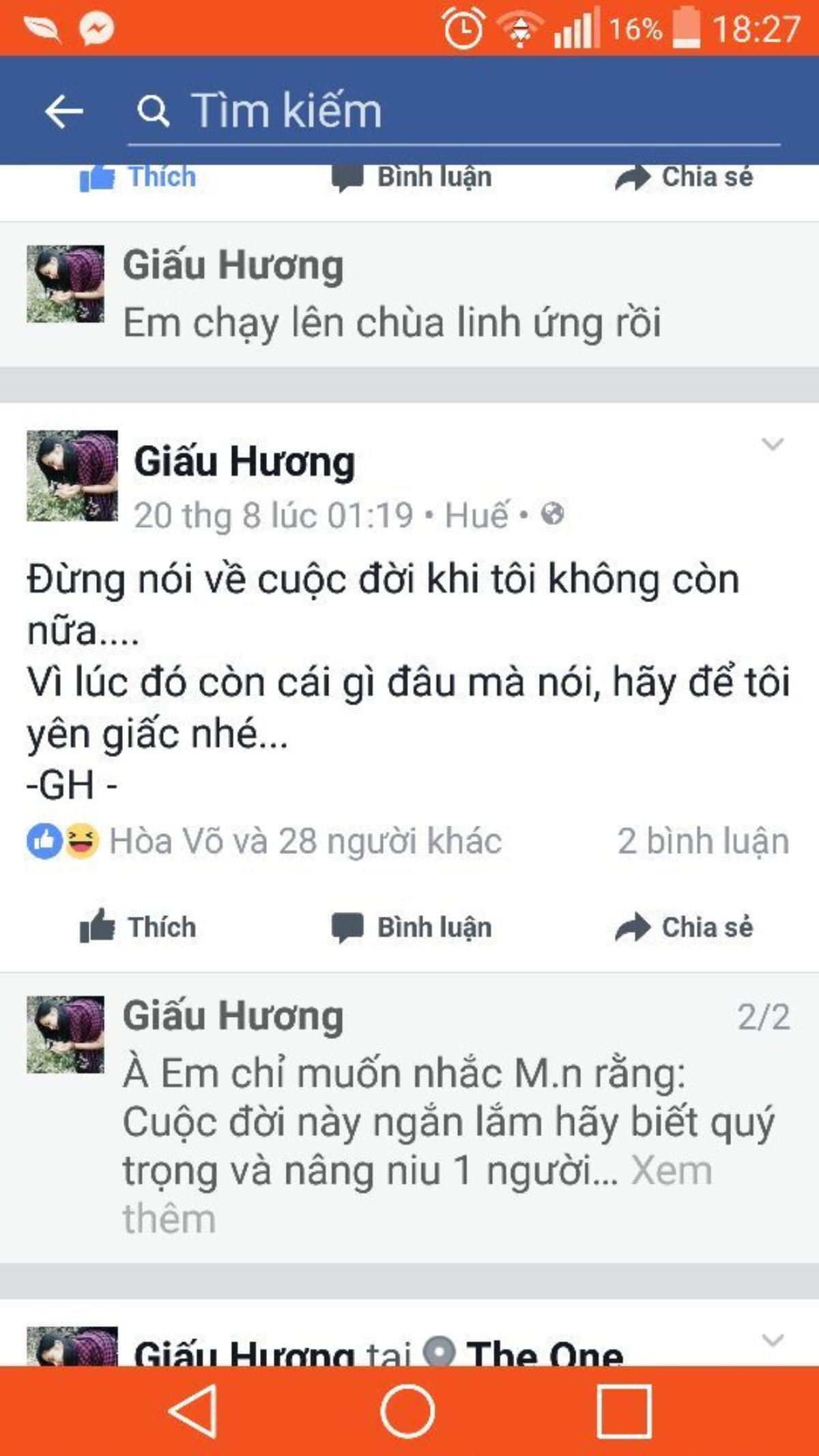 Những chia sẻ này dường như là điềm báo trước sự ra đi của cô.