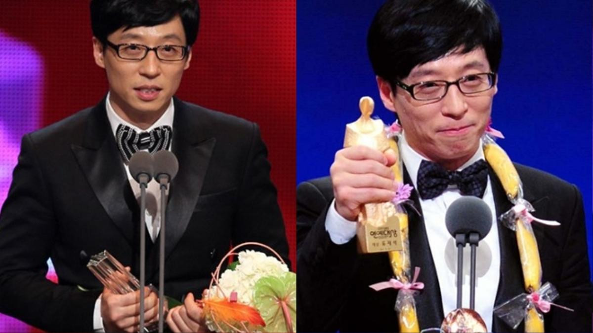 Yoo Jae Suk hiện đang nắm giữ kỷ lục nghệ sĩ nhận nhiều giải Daesang nhất, liên tiếp qua 8 năm.