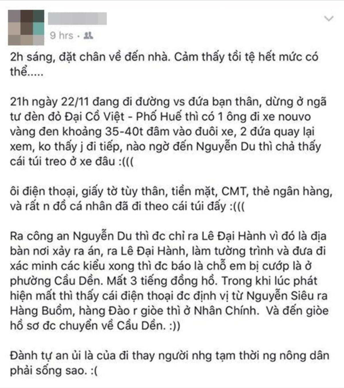 Dòng chia sẻ của một nạn nhân khác về vụ việc tương tự.