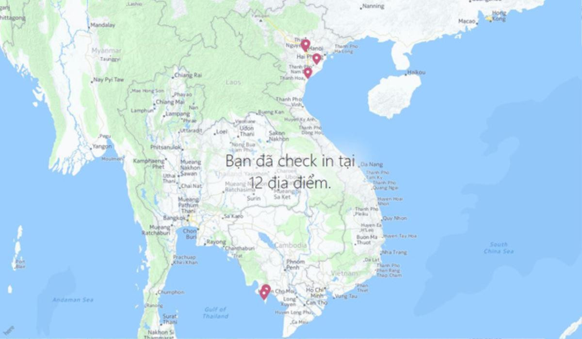 Những địa điểm bạn từng check in