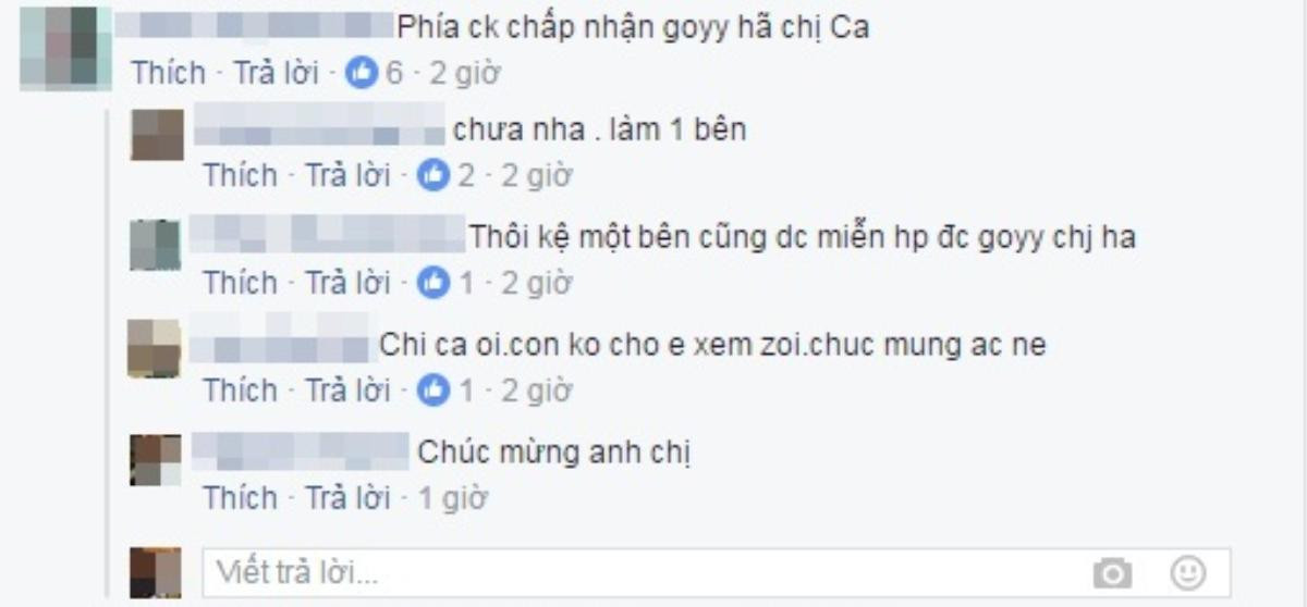 Bình luận trên facebook của Đ.T.C cho biết đám cưới này vẫn chưa được nhà trai chấp thuận.