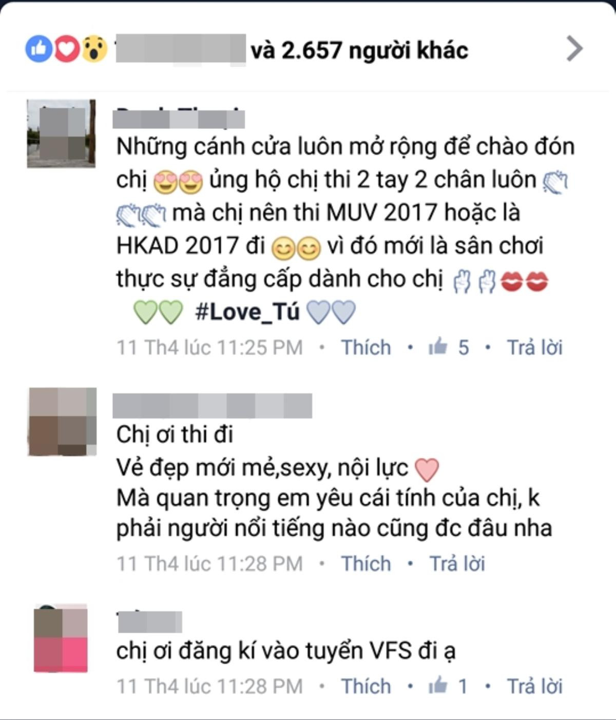 Fan đồng loạt ủng hộ Minh Tú tham gia cuộc thi Hoa hậu Hoàn vũ 2017 Ảnh 3