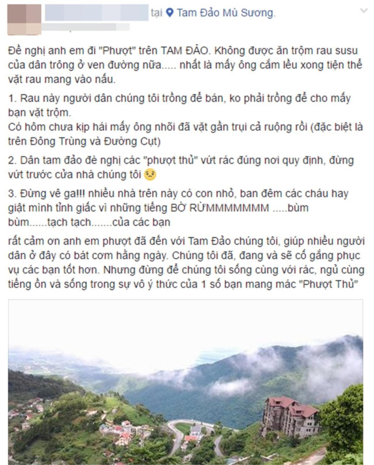 Chủ tịch thị trấn Tam Đảo: 'Nửa đêm, người dân vẫn gọi báo chúng tôi phượt thủ nẹt pô ầm ĩ và trộm su su' Ảnh 1