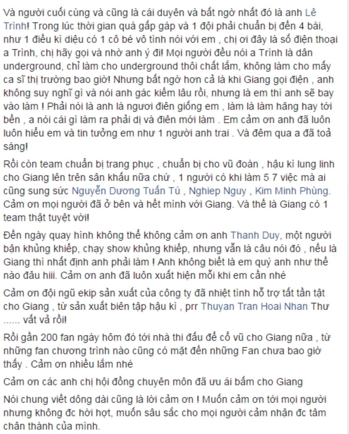 Hương Giang viết tâm thư về tin đồn bất hòa với Tim - Trương Quỳnh Anh ở Remix New Generation Ảnh 2