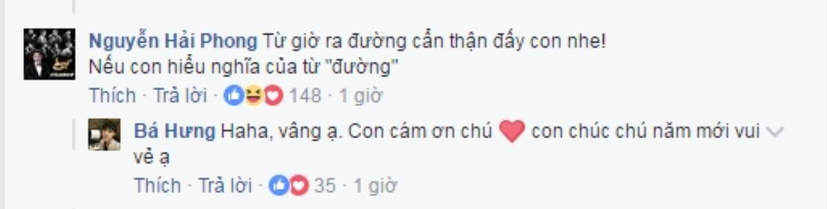 Nguyễn Hải Phong 'nhắc khéo' Cao Bá Hưng: 'Từ giờ ra đường cẩn thận đấy con nhe!' Ảnh 2