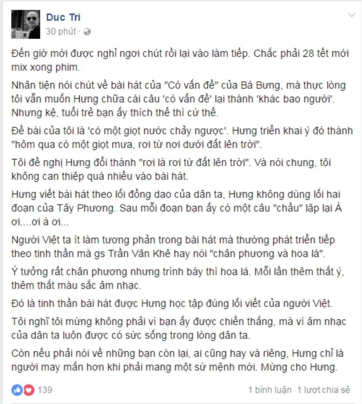 Đức Trí bất ngờ tiết lộ ca khúc 'Có vấn đề' của Cao Bá Hưng từng được đặt một cái tên hoàn toàn khác Ảnh 1