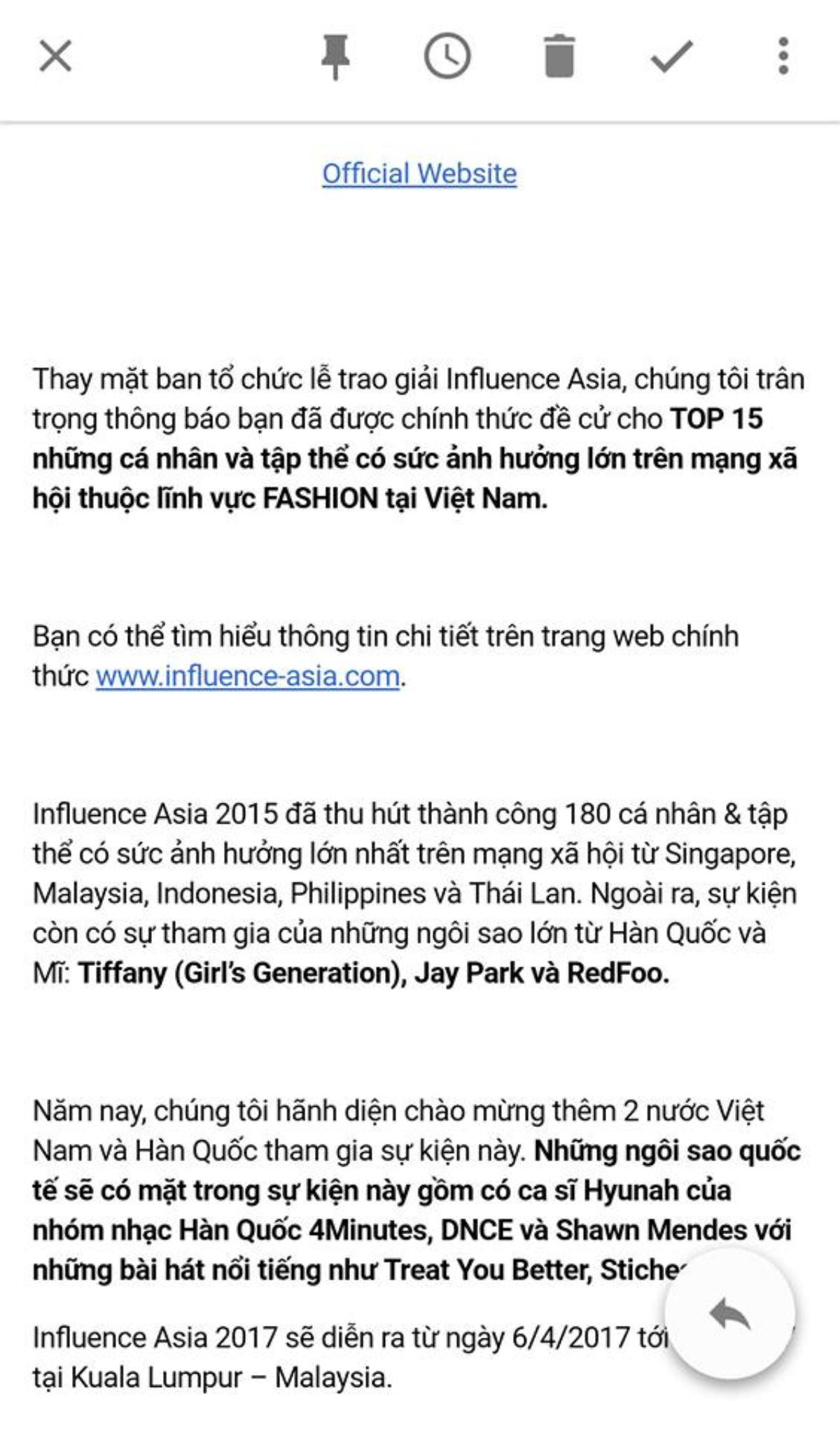 Kelbin xuất sắc lọt top 15 người ảnh hưởng tới mạng xã hội về thời trang Influence Asia bình chọn Ảnh 1