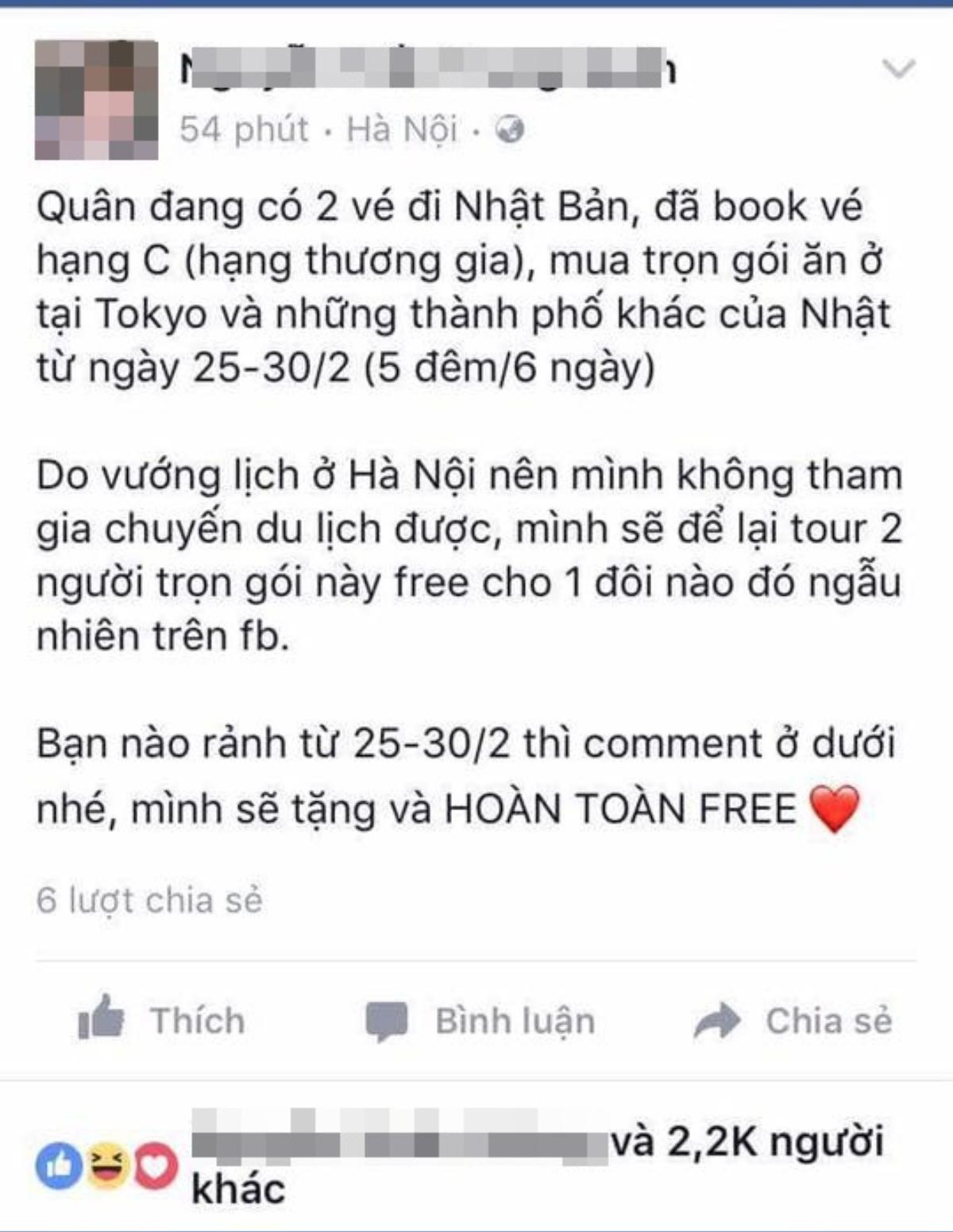 Trào lưu tặng chuyến du lịch miễn phí 3 ngày cuối tháng 2, bạn đã bị lừa chưa? Ảnh 2