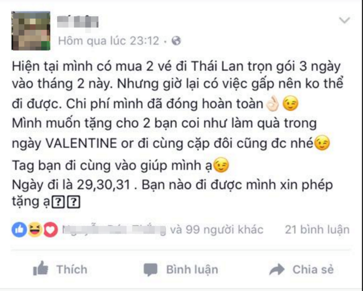 Trào lưu tặng chuyến du lịch miễn phí 3 ngày cuối tháng 2, bạn đã bị lừa chưa? Ảnh 8