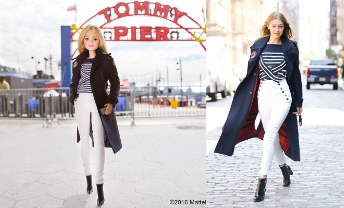 Tommy Hilfiger 'chiều'  Gigi Hadid đến mức sản xuất hẳn một cô búp bê Barbie hệt cô nàng Ảnh 3