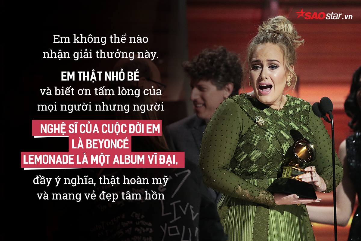 Grammy 2017: Khoảnh khắc lịch sử không phải ai cũng có nhưng Adele lại dành tất cả cho Beyoncé! Ảnh 3