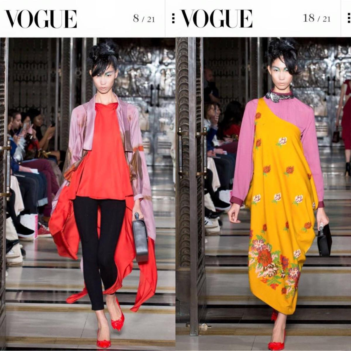 Hoàng Thuỳ - Trang Phạm sánh đôi, 'tấn công' sàn diễn London FW 2017 Ảnh 11