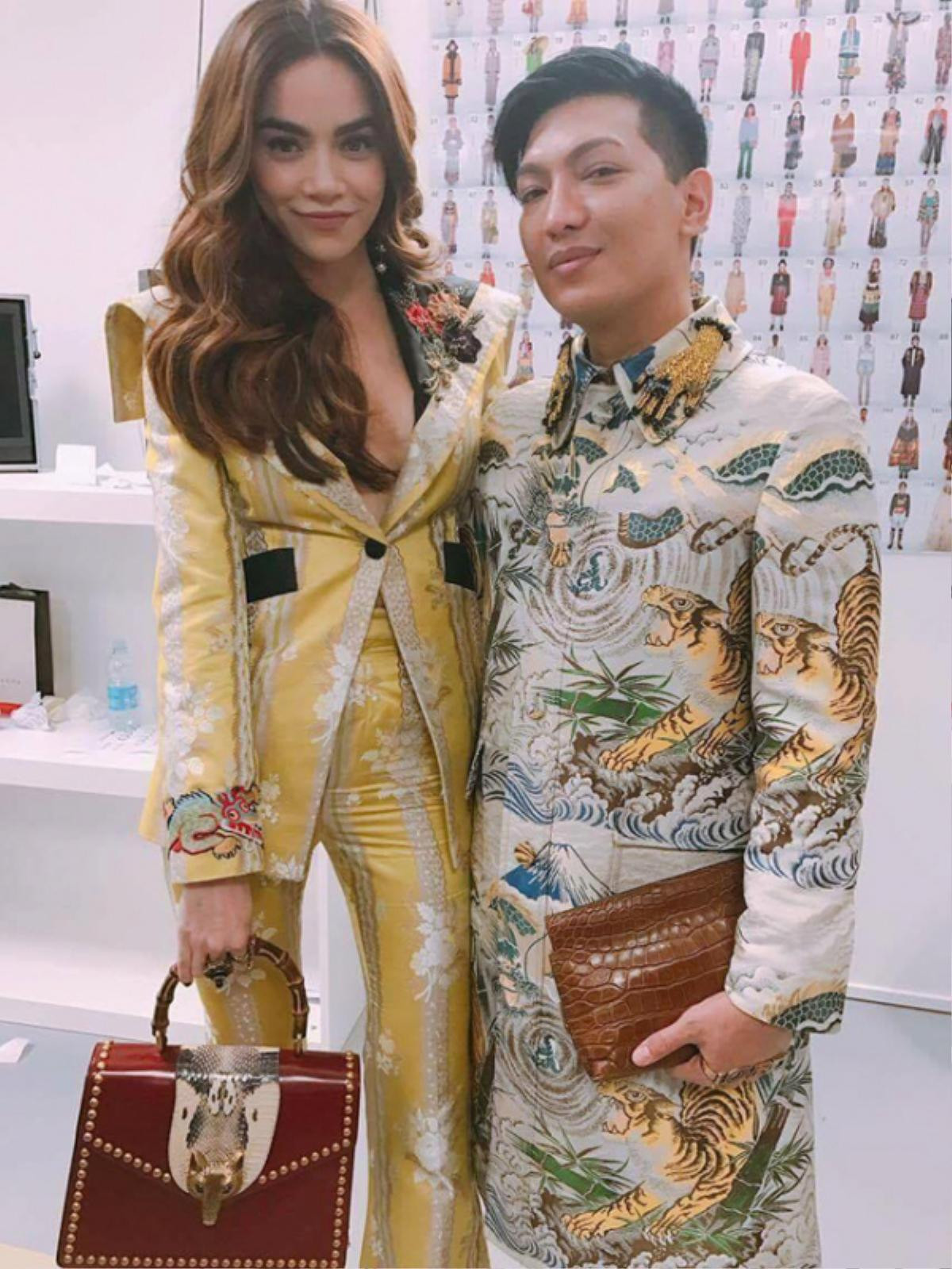 Hà Hồ xuất hiện trong bộ cánh mới nhất của Gucci tại Milan, thần thái không bằng Lý Vũ Xuân Ảnh 1