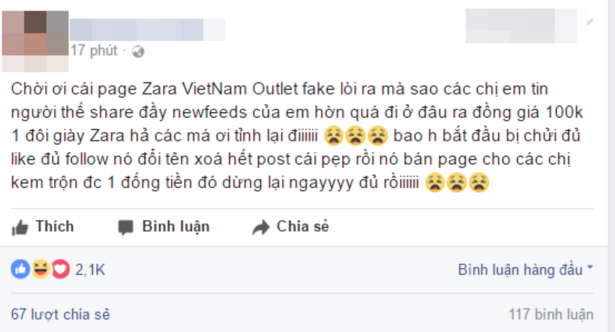 Cảnh báo trang bán hàng Zara giả mạo, đừng để bị lừa! Ảnh 5