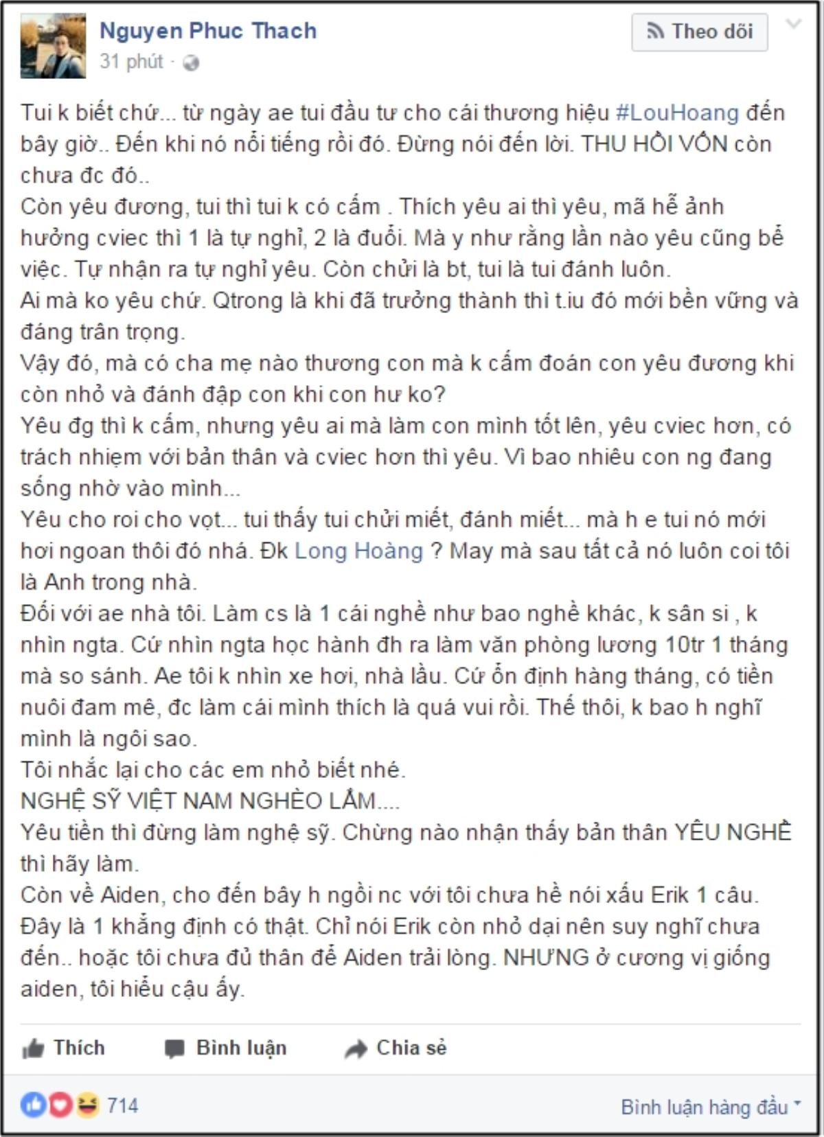 Only C khẳng định: 'Aiden chưa một lần nói xấu ERIK' Ảnh 1