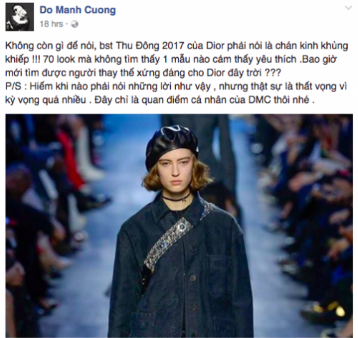 Dior Thu Đông 2017: Bài toán kinh tế hay 'giấc mơ' nữ quyền của Maria Grazia Chiuri? Ảnh 17