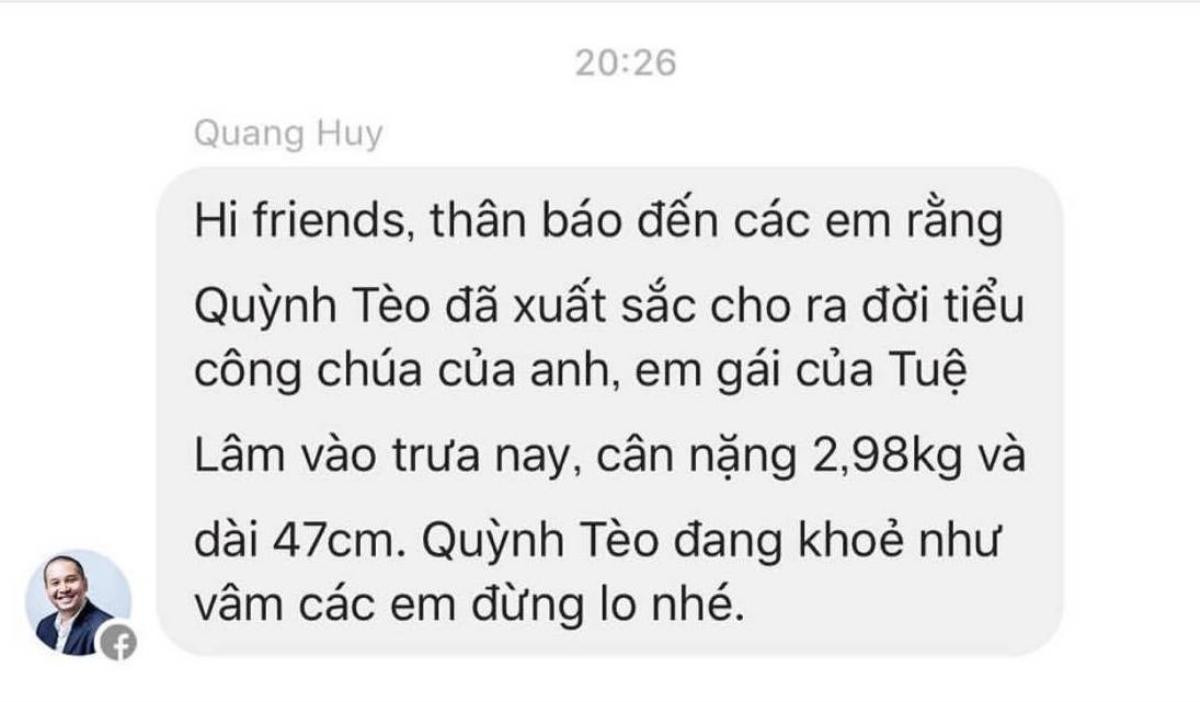 Phạm Quỳnh Anh đã hạ sinh con gái thứ hai nặng 2,98 kg Ảnh 1