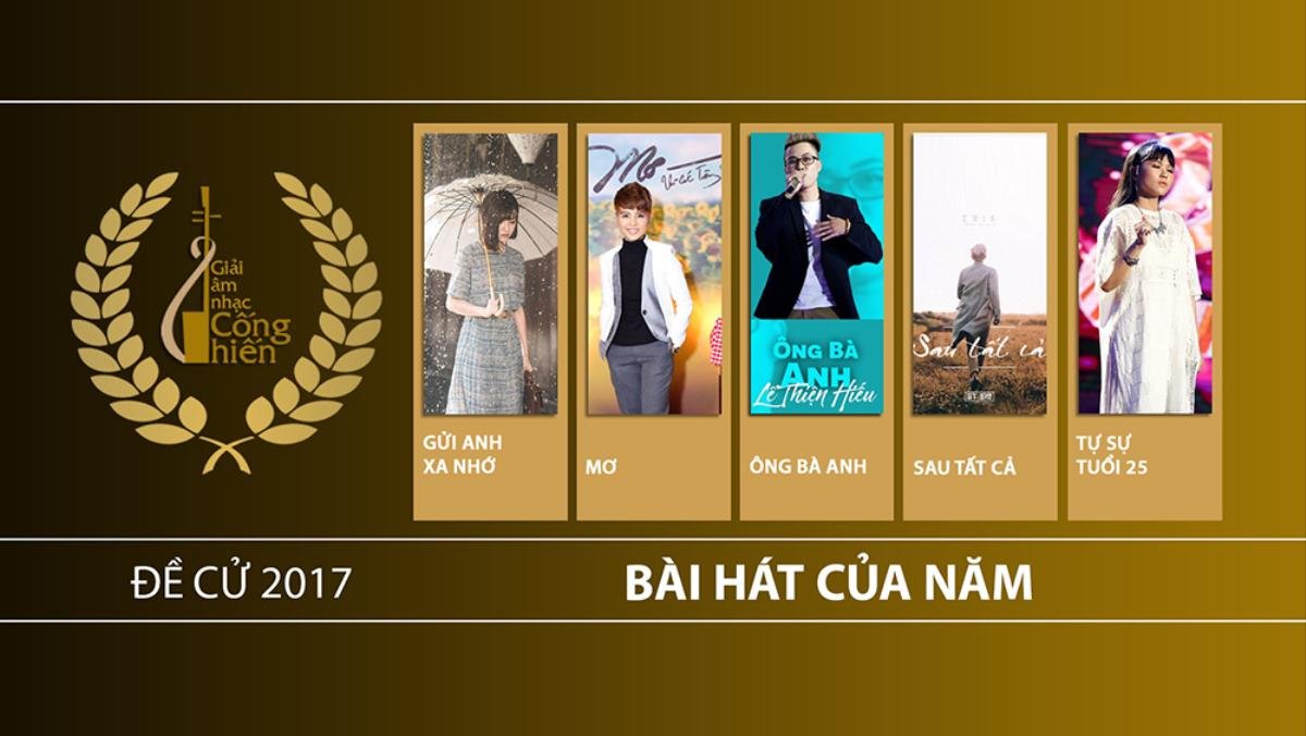 Những cái tên nào sẽ 'lên ngôi' tại Giải Cống Hiến 2017? (P.1) Ảnh 6