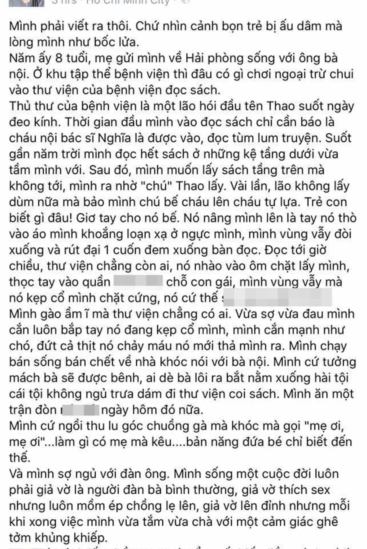 Chia sẻ gây sốc của nhiều nạn nhân từng bị xâm hại, đừng im lặng! Ảnh 6