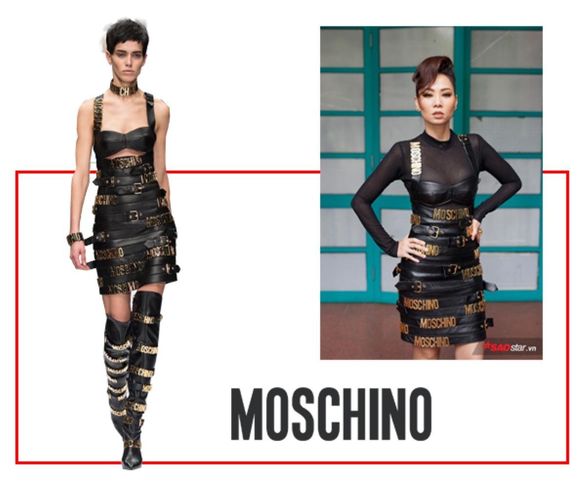 Mặc kệ đàn em thi nhau nhuộm đỏ hậu trường, Thu Minh 'một mình một ngựa' diện Moschino nắm quyền sắc đen Ảnh 3