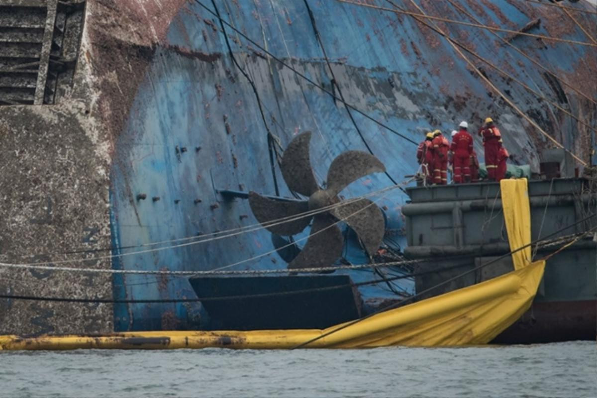 Cận cảnh phà Sewol sau 3 năm chìm sâu ở đáy biển Ảnh 3