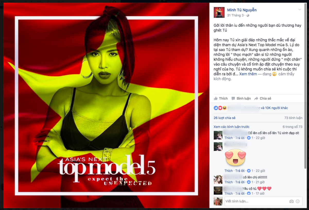 Minh Tú bức xúc vì bị 'ném đá' khi đi thi Asia's Next Top Model Ảnh 2