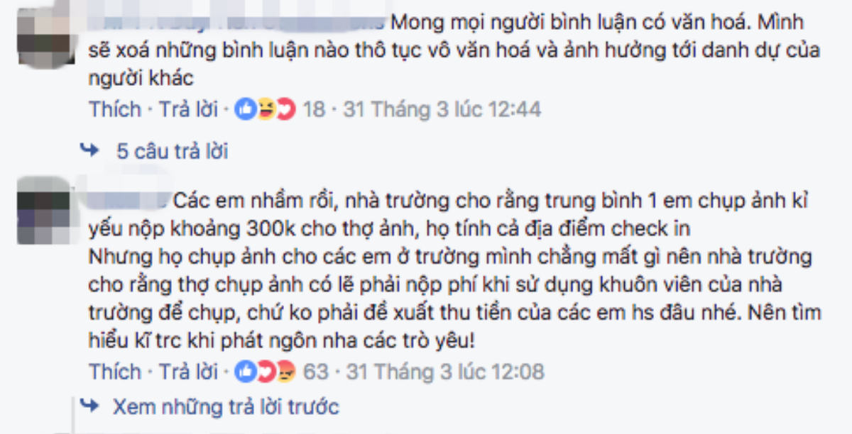 Hà Nam: Chụp ảnh kỷ yếu trong trường, học sinh bức xúc tố nhà trường thu tiền phí? Ảnh 4