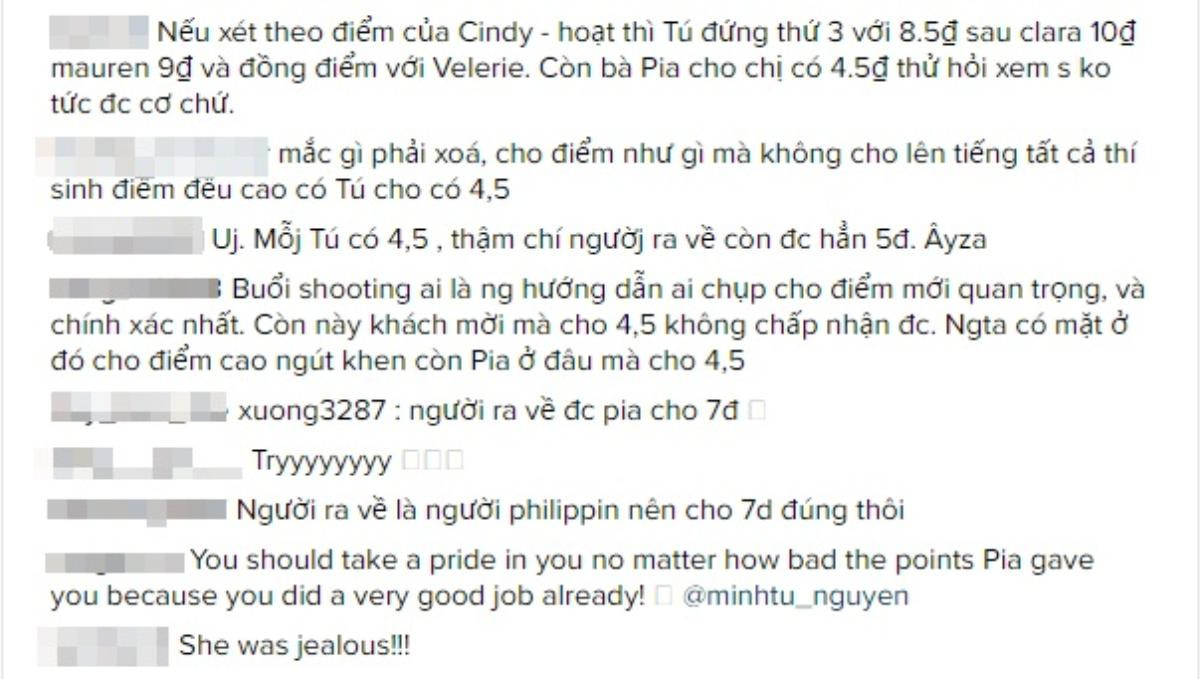 Bị chấm 4,5 điểm, Minh Tú 'đăng đàn' thắc mắc về quyết định của Hoa hậu Hoàn vũ Pia Wurtzbach Ảnh 5