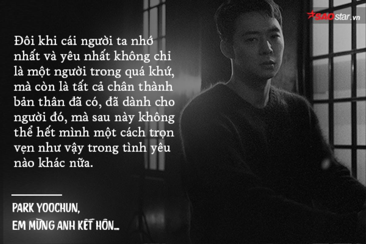 Park Yoochun, em mừng anh kết hôn Ảnh 3