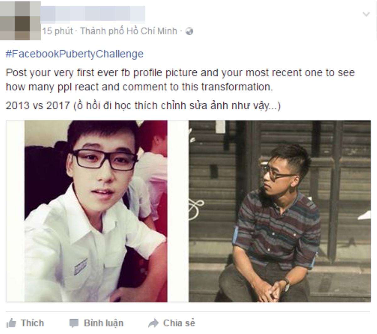 #FacebookPubertyChallenge: ngỡ ngàng nhìn lại chính mình thời mới 'chập chững' dùng facebook Ảnh 1