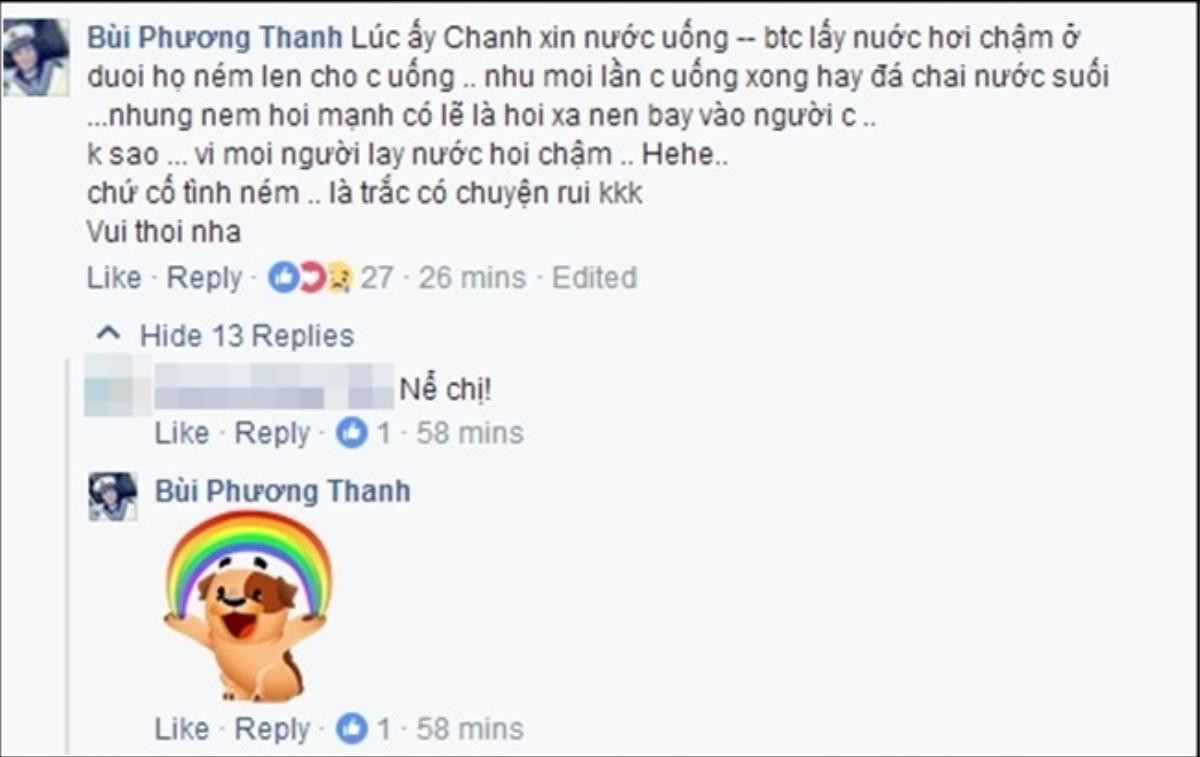 Phương Thanh: 'Nếu cố tình ném chai nước vào tôi là có chuyện rồi!' Ảnh 3