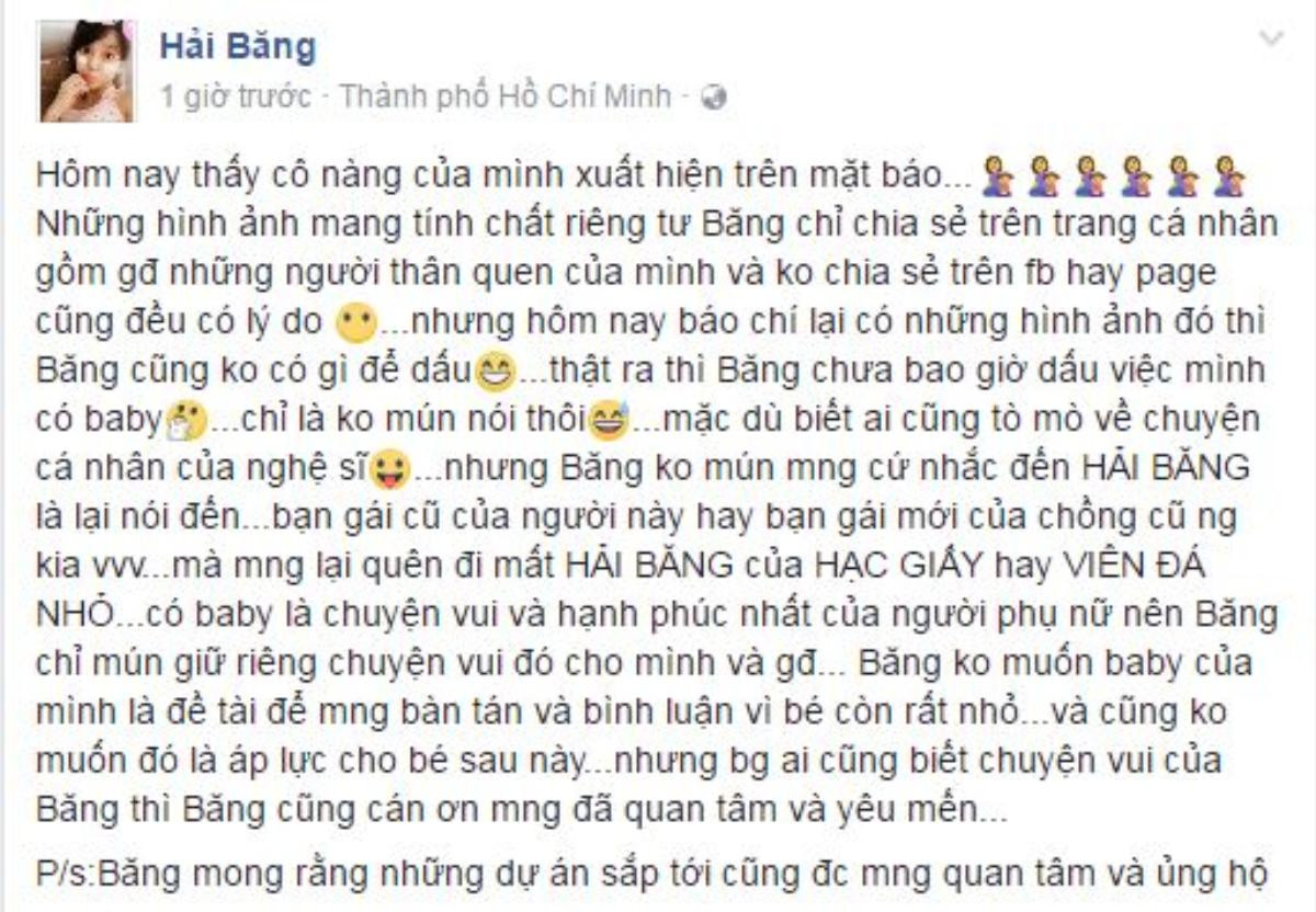 Hải Băng: ‘Tôi không muốn con gái trở thành đề tài để mọi người bàn tán và bình luận’ Ảnh 4