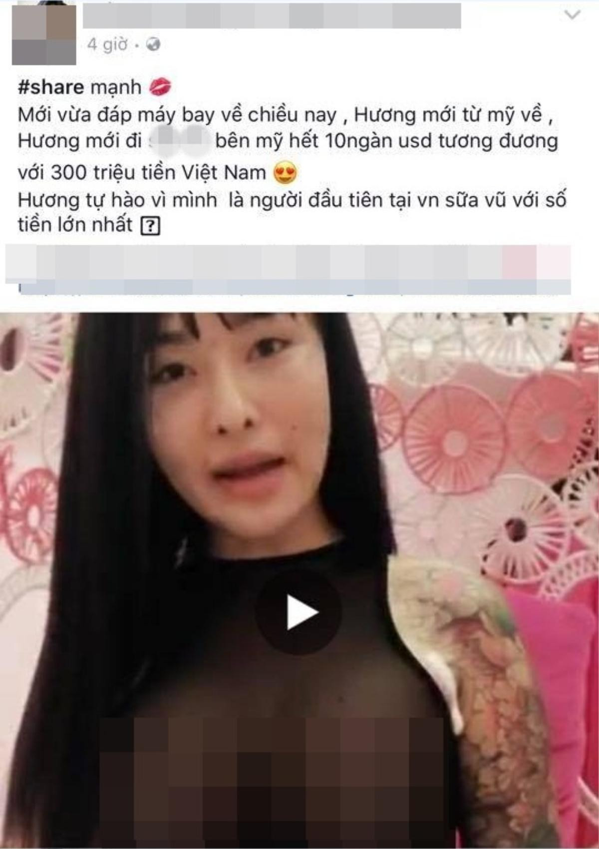 Khoe nâng ngực 300 triệu tại Mỹ, 'hot girl' ăn chặn tiền từ thiện bị bóc mẽ nhếch nhác tại thẩm mỹ viện Việt Ảnh 1