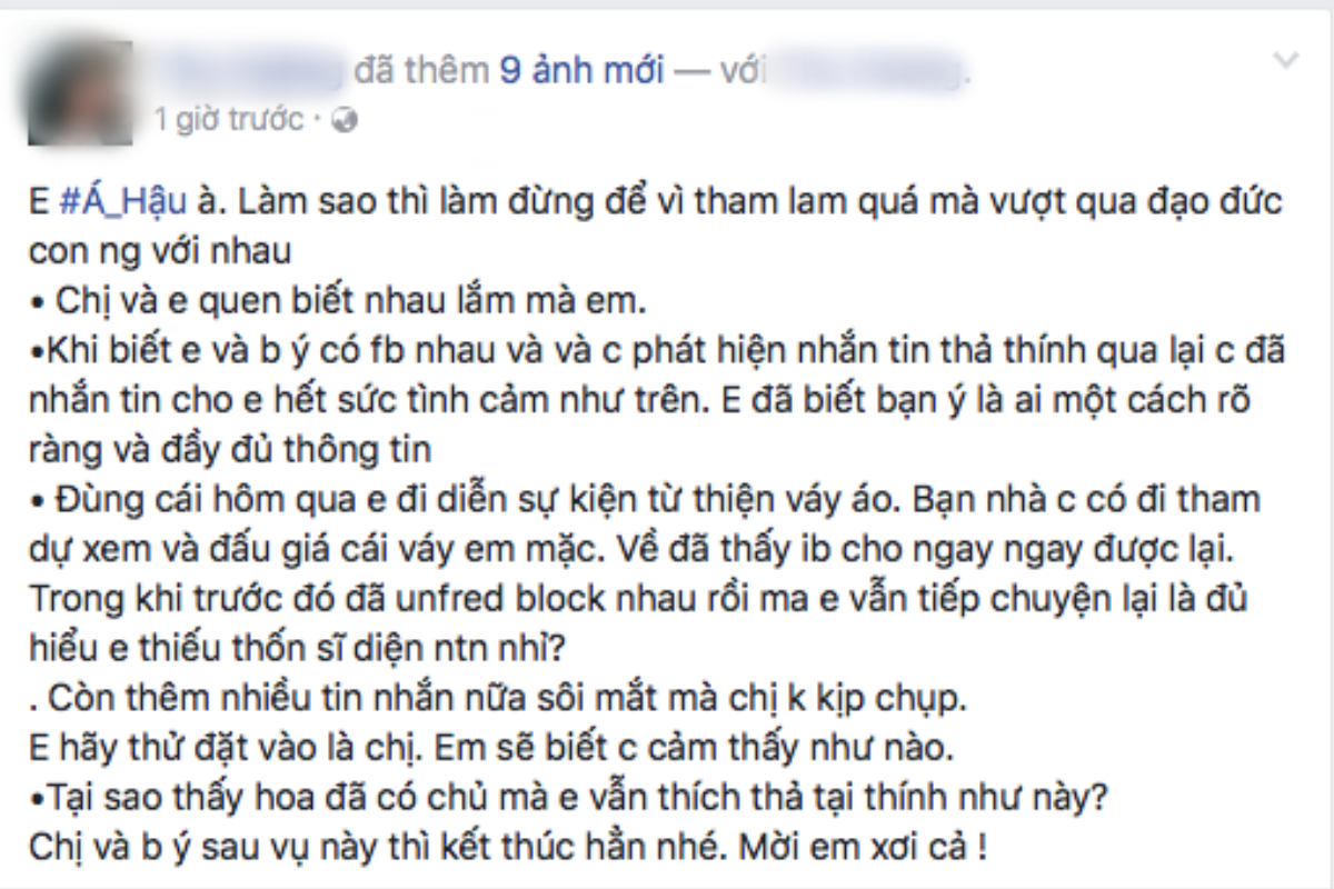 HOT: Giữa đêm, Á hậu Huyền My bị tố ‘mồi chài’ người yêu của bạn thân? Ảnh 1