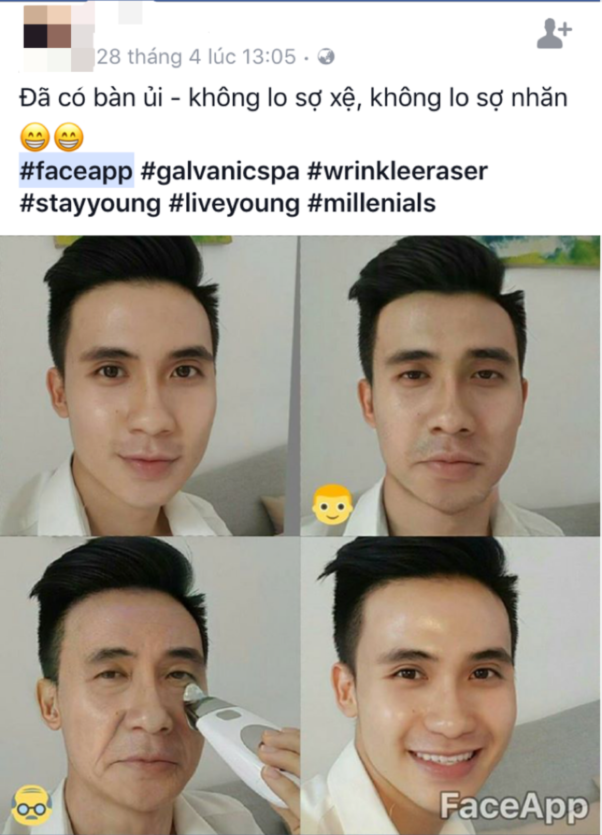 Face App - thú vui khoe ảnh 'khi chúng ta già' đang gây sốt mạng xã hội! Ảnh 4