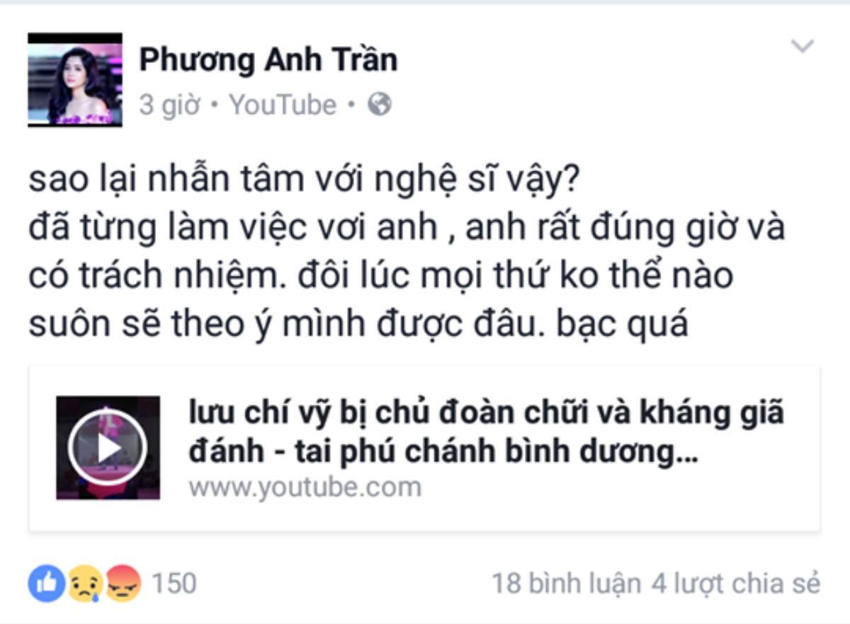 Hương Tràm và nhiều ca sĩ, bầu sô lên tiếng bênh vực Lưu Chí Vỹ vụ 'đi trễ' Ảnh 6