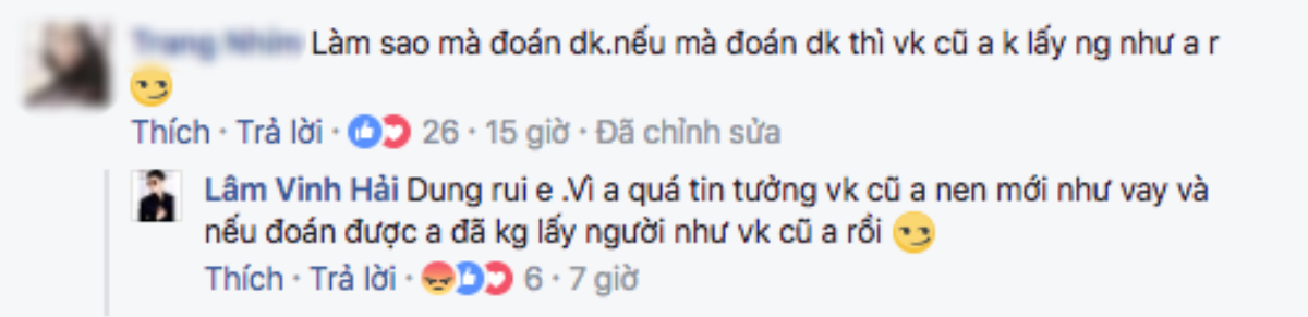 Lâm Vinh Hải bị 'ném đá' trước phát ngôn: 'Nếu đoán được đã không lấy người như vợ cũ rồi' Ảnh 2